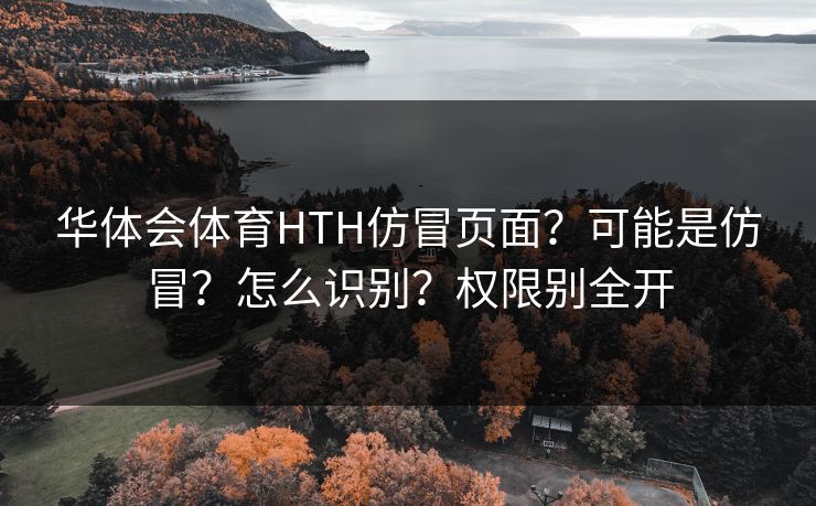 华体会体育HTH仿冒页面？可能是仿冒？怎么识别？权限别全开